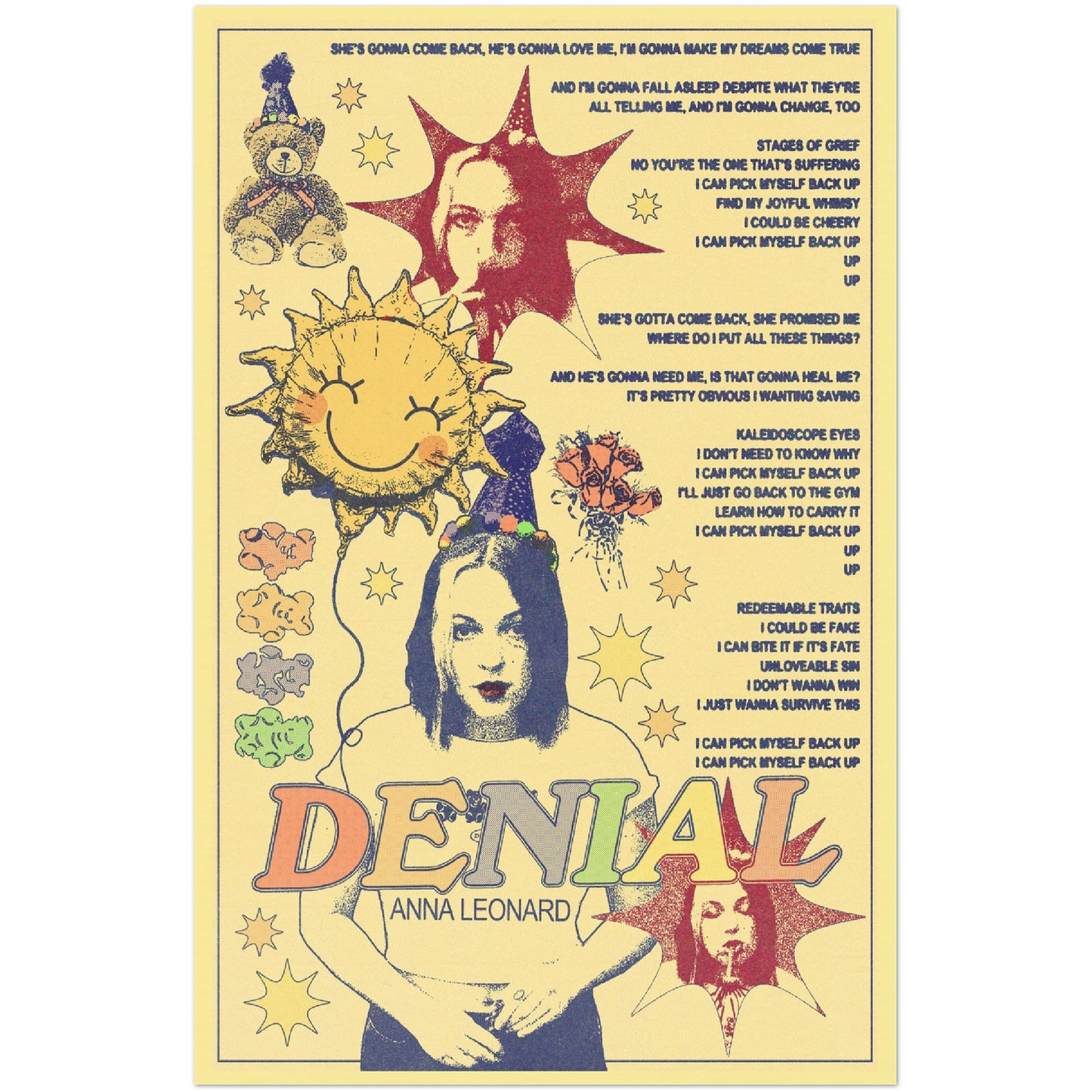 "Denial" Gummy Bear Poster